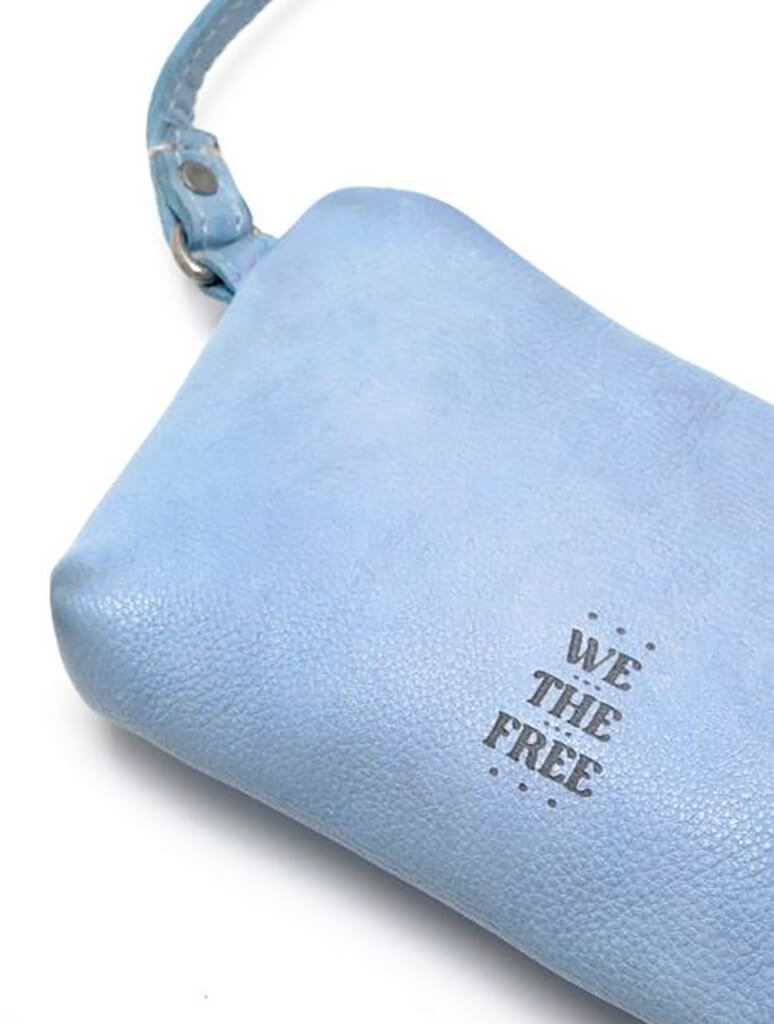 Free People WTF Rider Crossbody in Parisian Blue