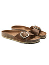 Birkenstock Madrid Big Buckle Sandal in Cognac