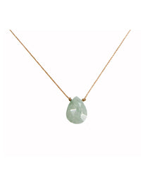 SoulKu Luxe "Beautiful Mom" Necklace in Milky Aqua