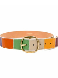 Jill Leather Belt in Multi