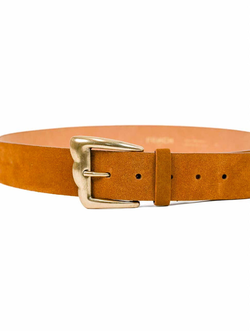 Jaelle Leather Belt in Camel