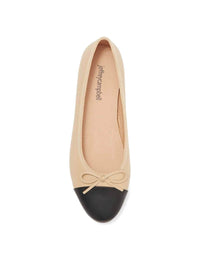 Jeffrey Campbell Arabesque Ballet Flat in Natural/Black 94698571