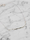 Irregular Twig Necklace in Silver