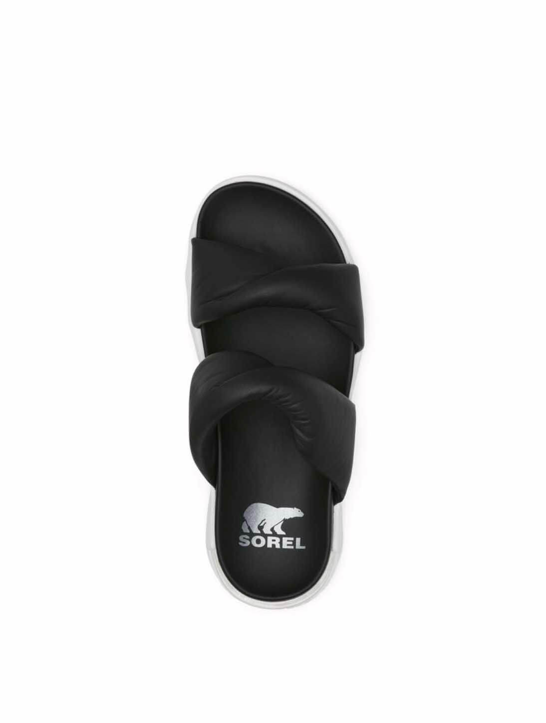 Sorel Viibe Twist Sandal in Black/Sea Salt