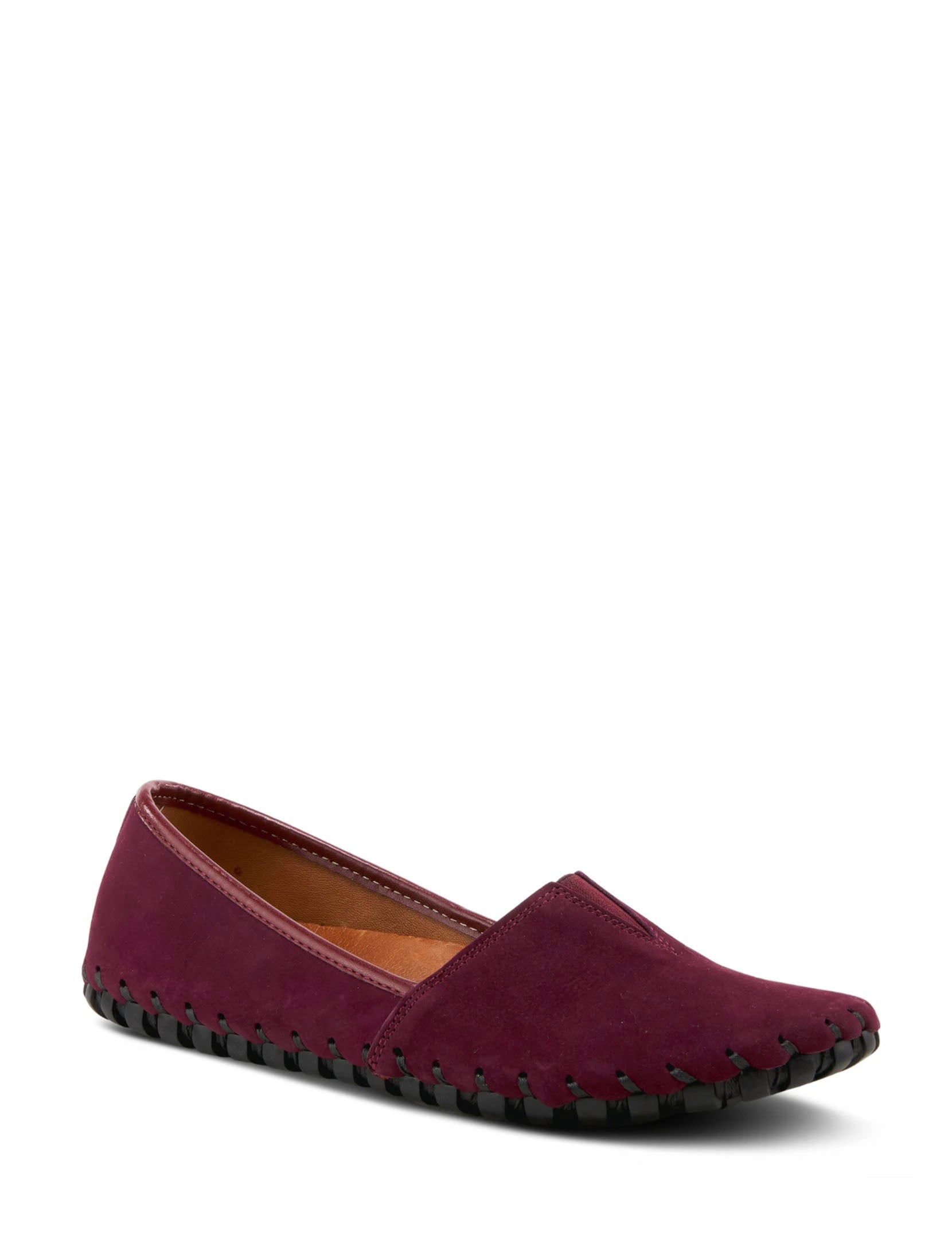 Spring Step Kathaleta Slip On in Bordeaux Suede