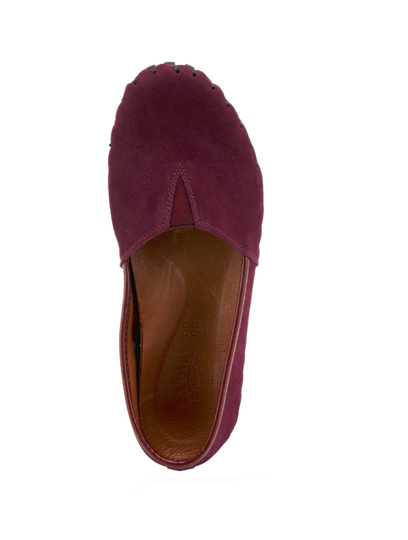 Spring Step Kathaleta Slip On in Bordeaux Suede